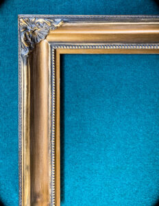 Gold picture frame