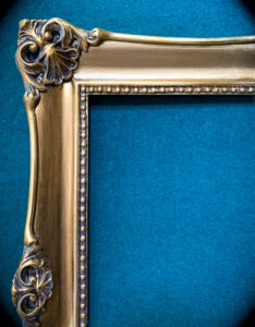 Gold picture frame