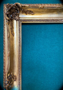 Gold picture frame