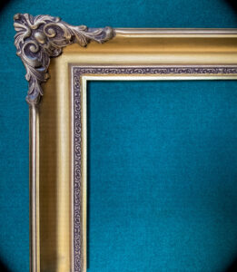 Gold picture frame