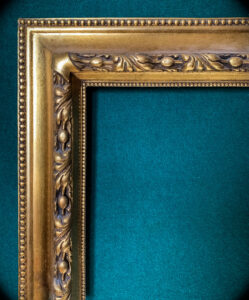 Gold picture frame