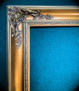 Gold picture frame