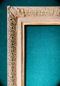 Gold picture frame